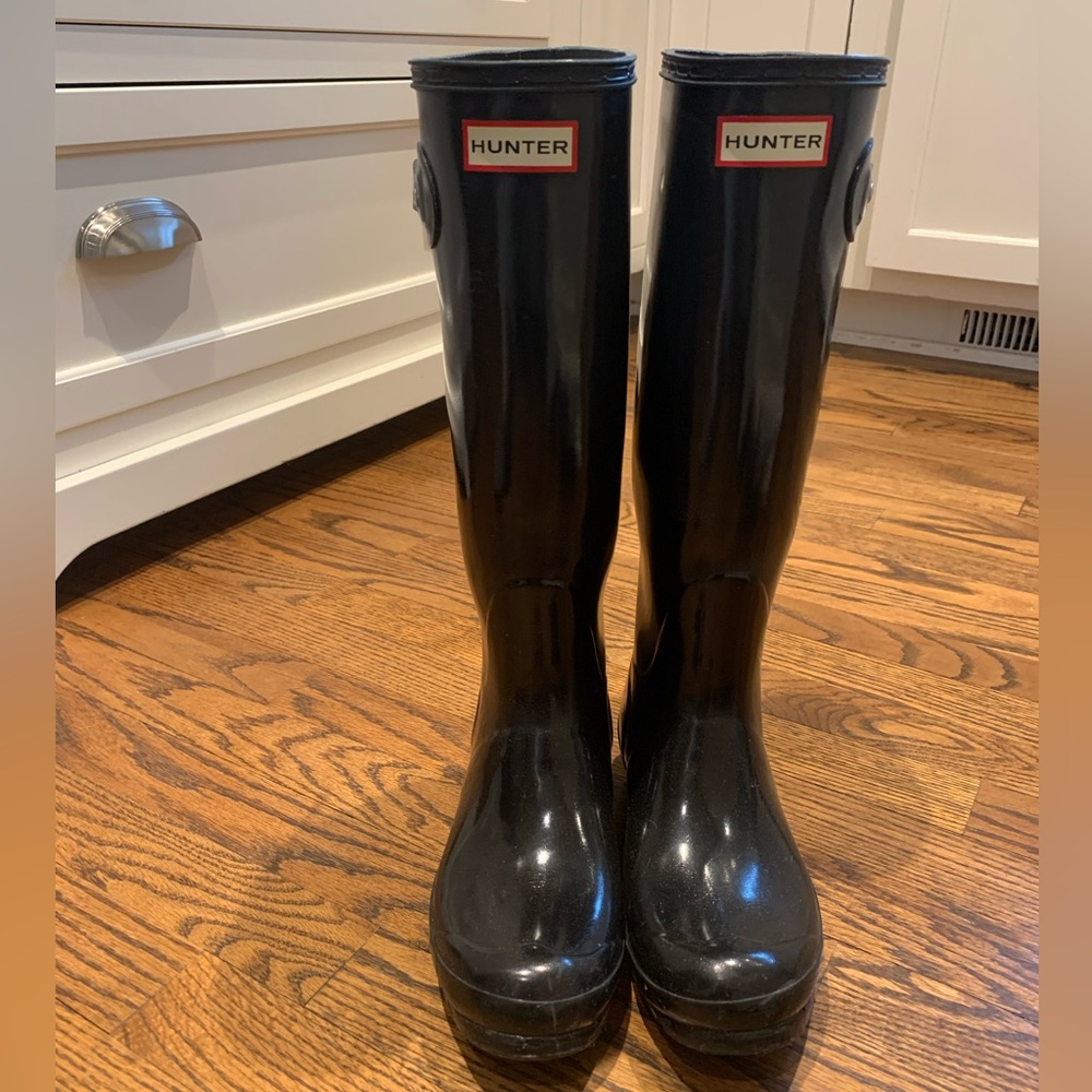 Hunter Original Tall Navy Gloss Women’s Wellington Boot